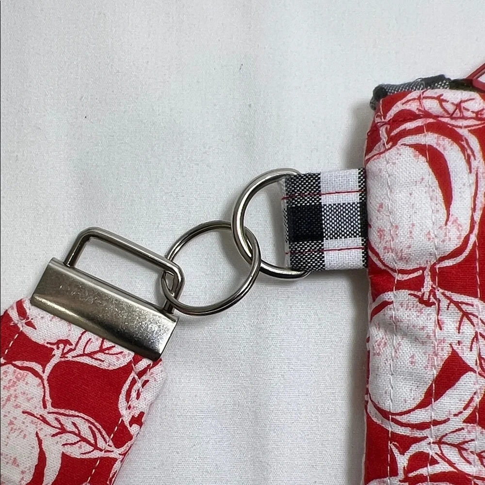 Handmade Red Apple Print Clutch - Picture 4 of 8